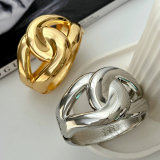 Metal chunky channel cuff