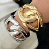 Metal chunky channel cuff