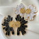 Enamel flower earrings