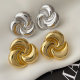 Metal flower earrings