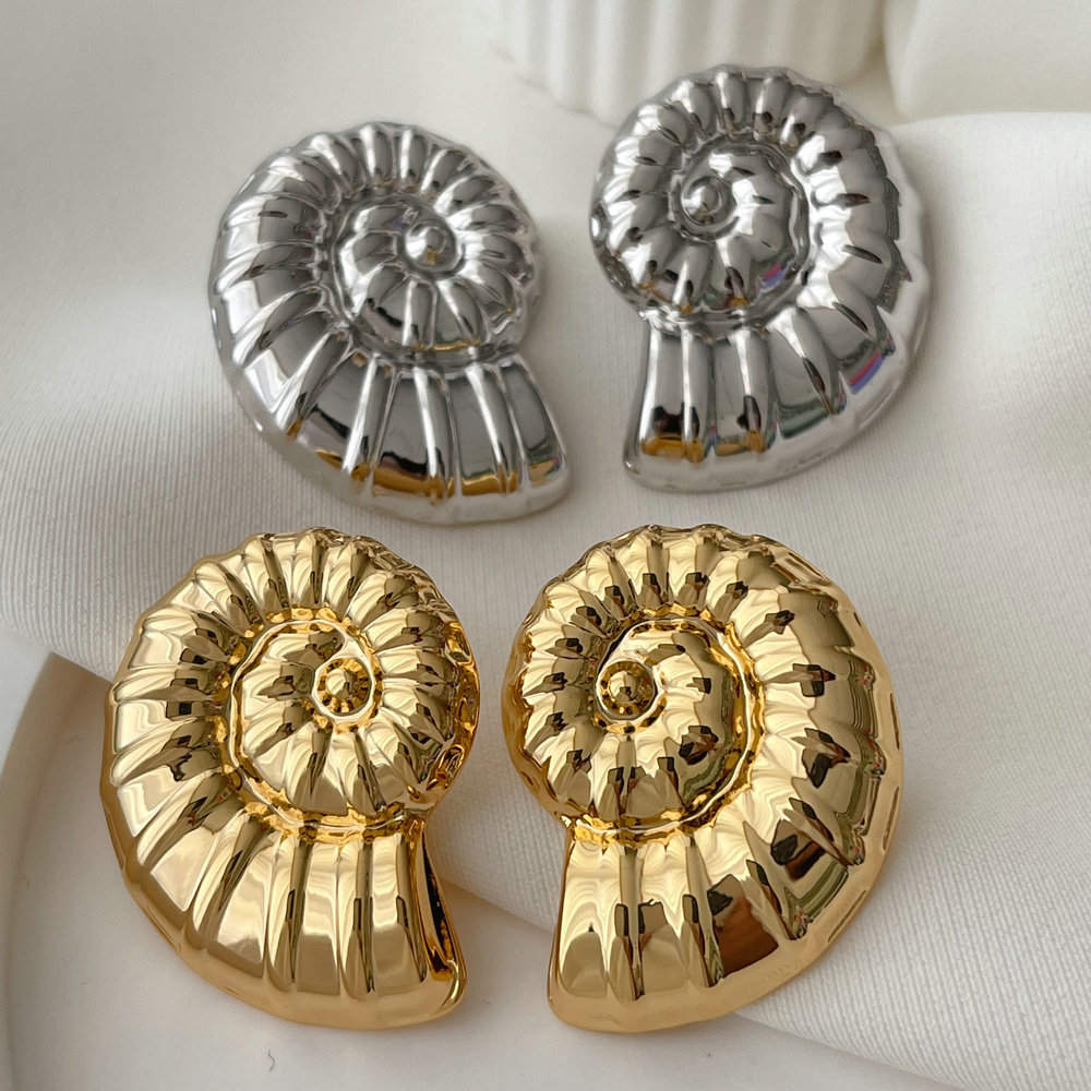 Metal nail earrings