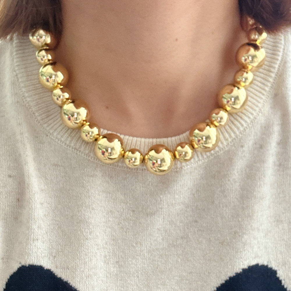 18mm chunky bead necklace