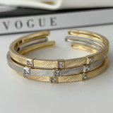 Pave zircon square cuff
