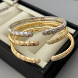 Pave fashion zircon cuff