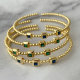 Pave beaded cuff