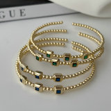Pave beaded cuff