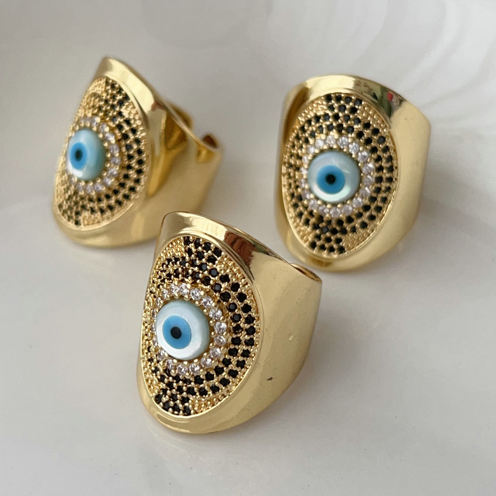 Evil eye ring