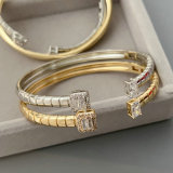 Pave simple zircom cuff