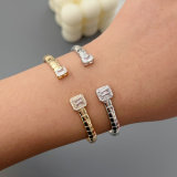 Pave simple zircom cuff
