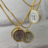 religious charm pendant necklace