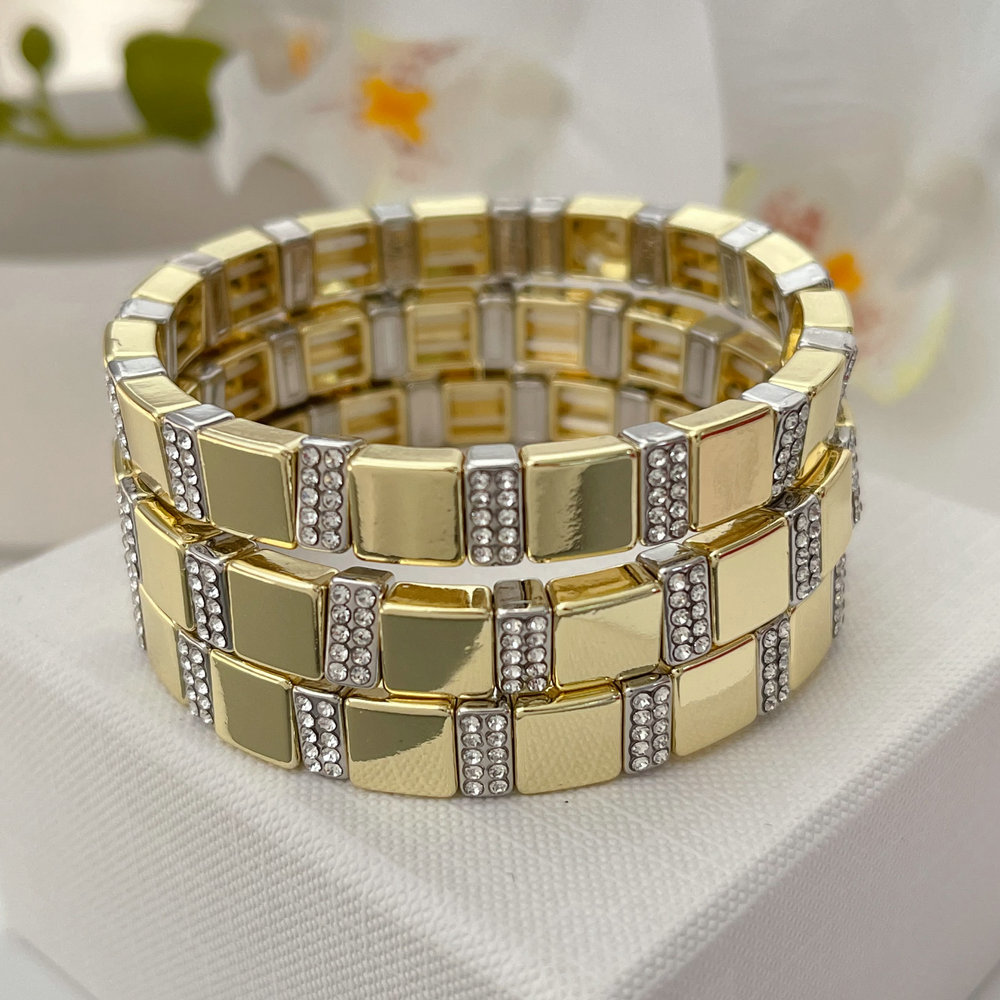 fashion metal elastic bracelet