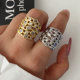 Pave chunky zircon ring