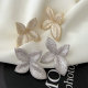 Chunky pave flower earrings