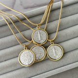 religious charm pendant necklace