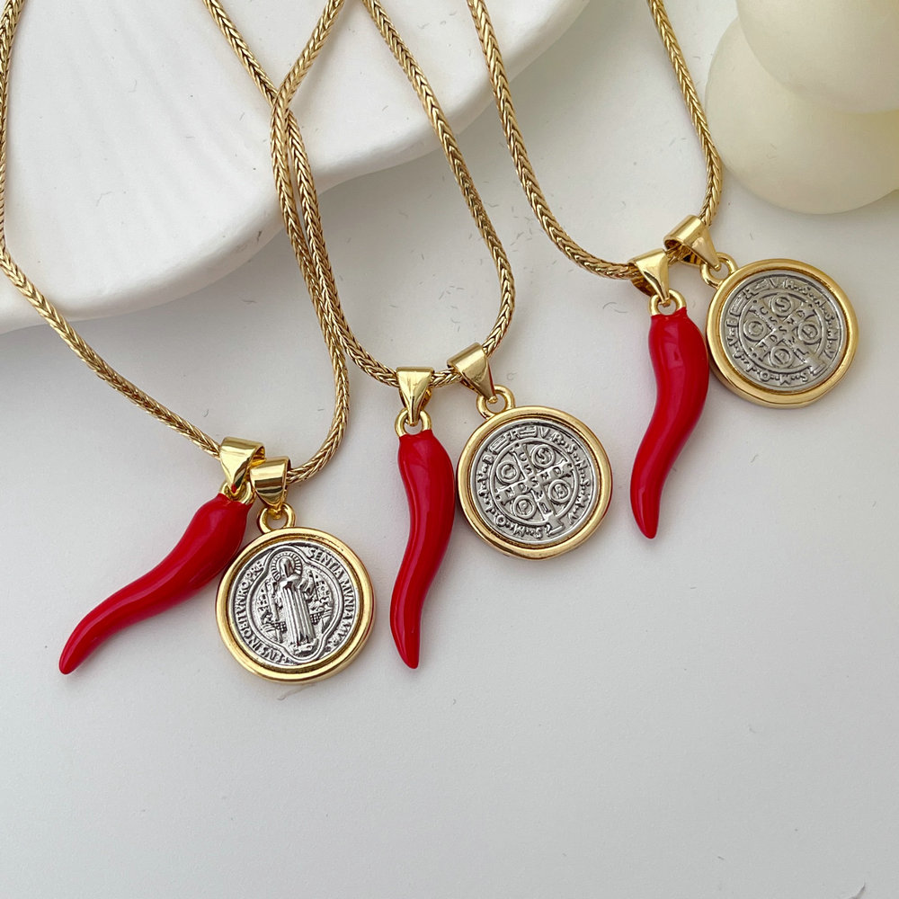 Pepper charm necklace