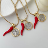 Pepper charm necklace