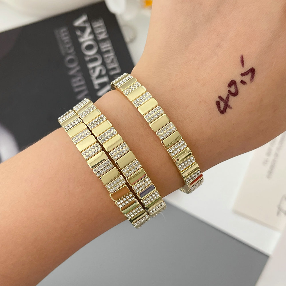 fashion metal elastic bracelet