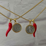 Pepper charm necklace