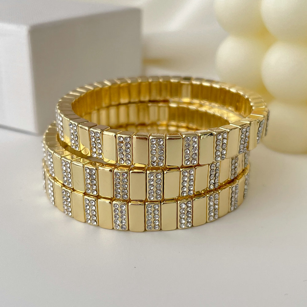 fashion metal elastic bracelet
