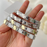 Metal square elastic bracelet