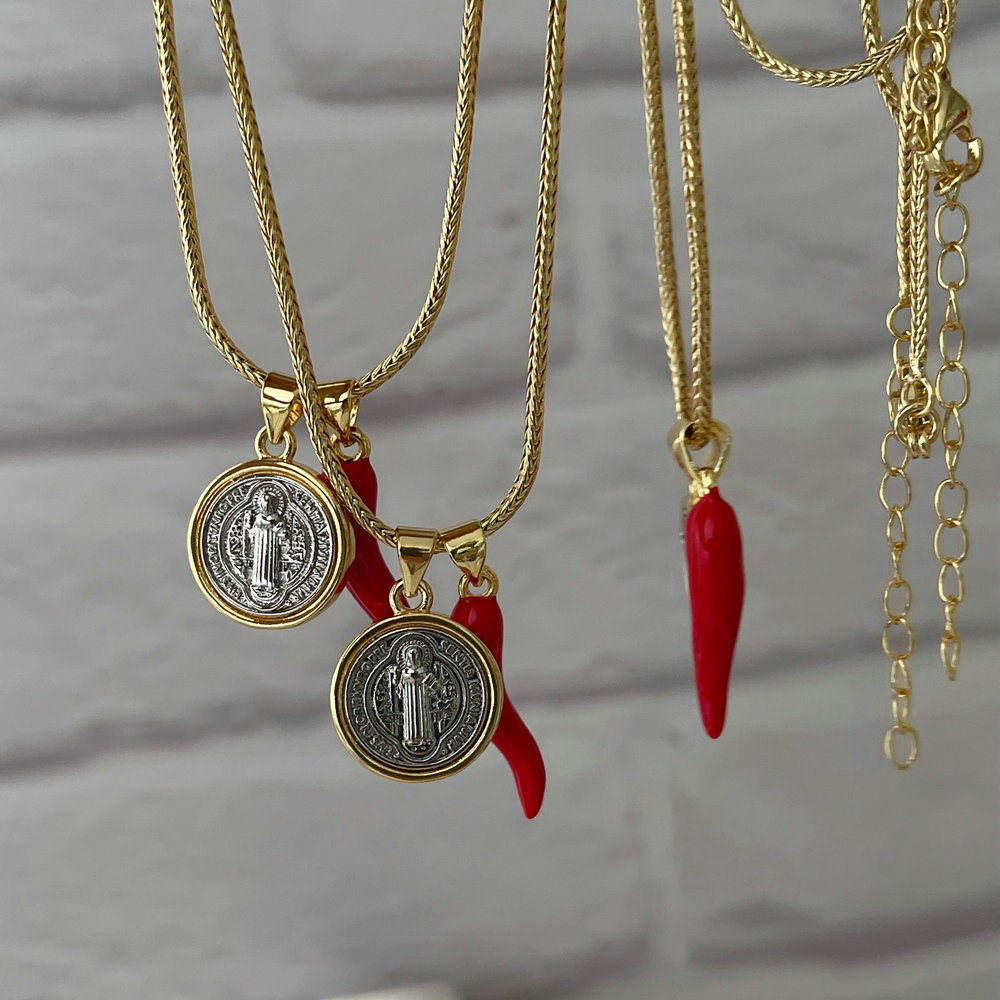 Pepper charm necklace