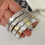 Metal square elastic bracelet