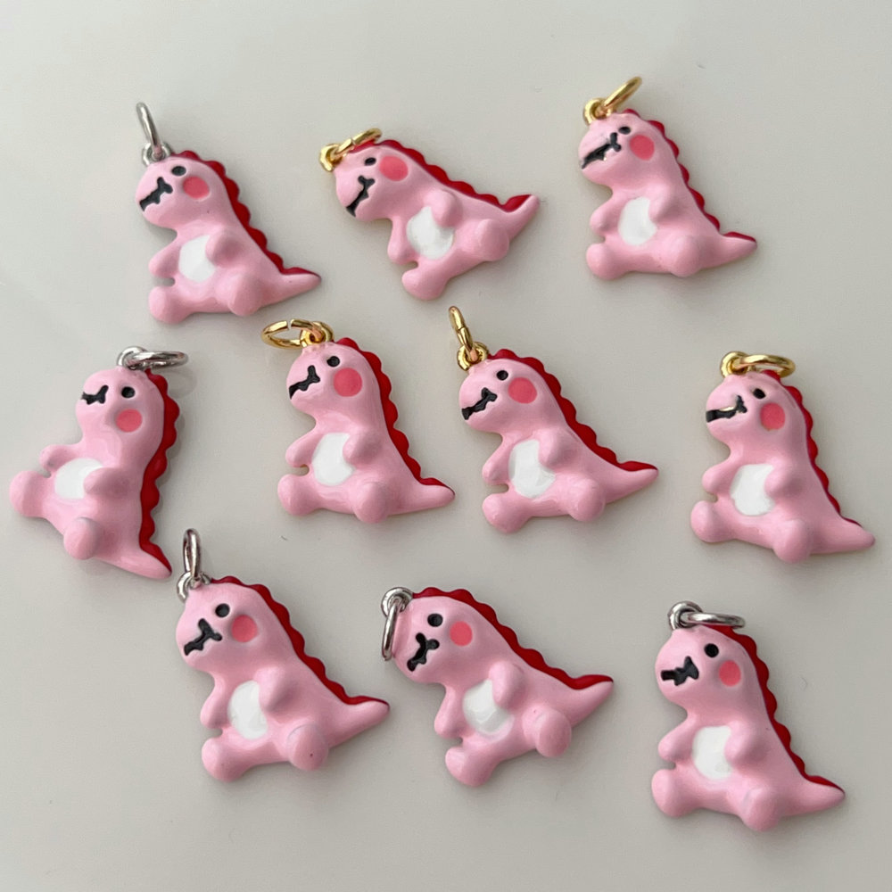 Cute pink dinosaur