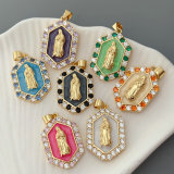 Enamel vigin maria charm