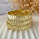 Metal fashion wave elastic bracelet