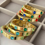 Fashion square charm elastic bracelet