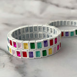 Colorful zircon stone bracelet