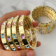 Fashion square charm elastic bracelet