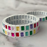 Colorful zircon stone bracelet