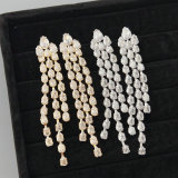 Fashion pave zircon party earrings