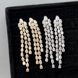 Fashion pave zircon party earrings