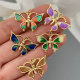 Enamel butterfly charm