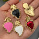 Enamel heart charm