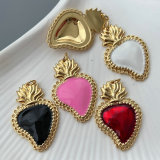 Enamel heart charm