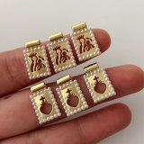 Square pearl charm