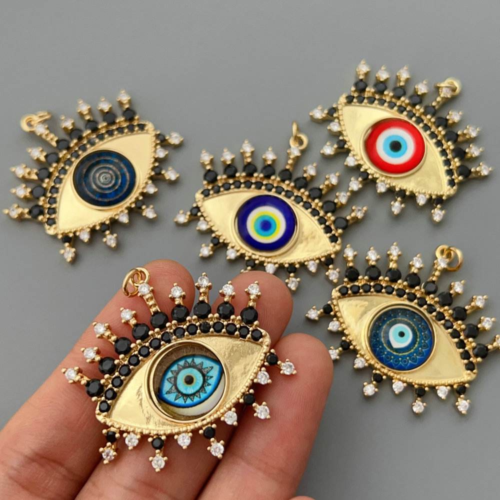 Big evil eye charm
