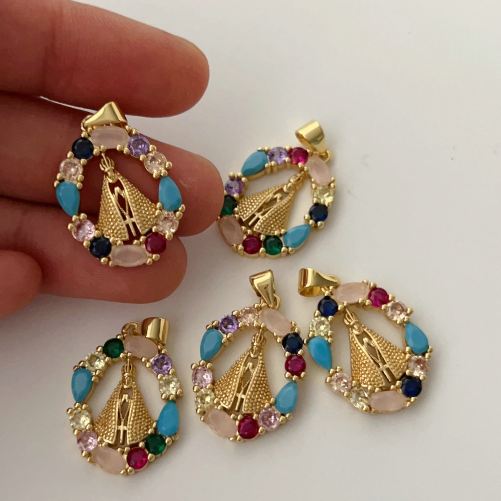 Colorful vigin maria charm