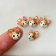 Enamel cute cat charm
