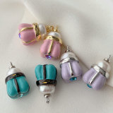 Enamel cute charm