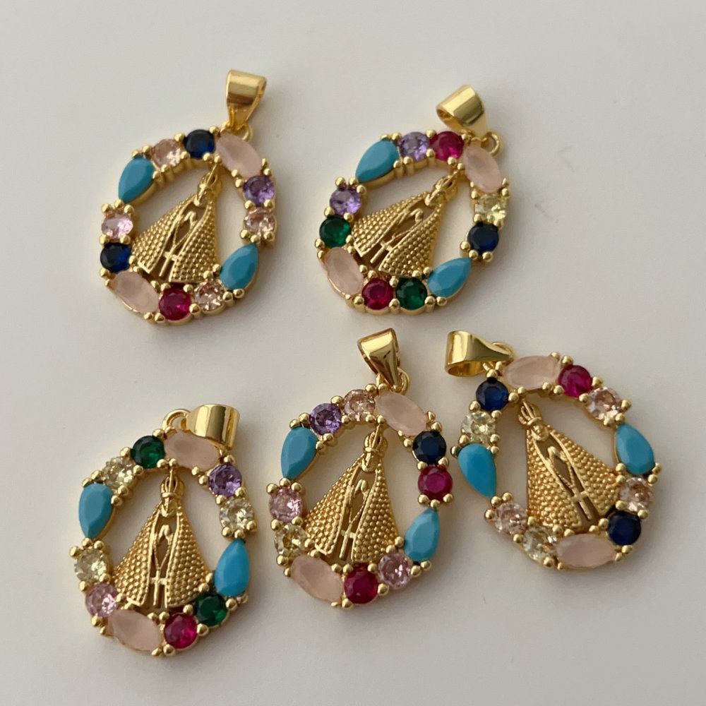 Colorful vigin maria charm