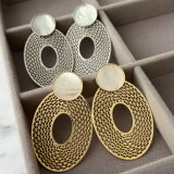 Chunky oval shape earrings