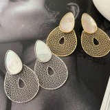 treardrop shell earrings