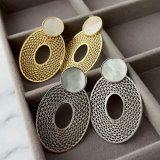 Chunky oval shape earrings