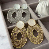 Chunky oval shape earrings