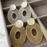 Chunky oval shape earrings