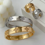 Clover bangle set with ring